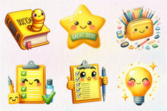 Cute Back To School Clipart Bundle - CraftNest - Digital Crafting and Art