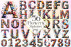 Flower Alphabet Clipart Bundle