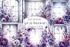 Purple Floral Windows Clipart Bundle