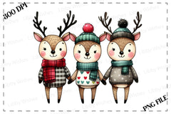 Christmas Reindeer Clipart Bundle 6 - CraftNest - Digital Crafting and Art