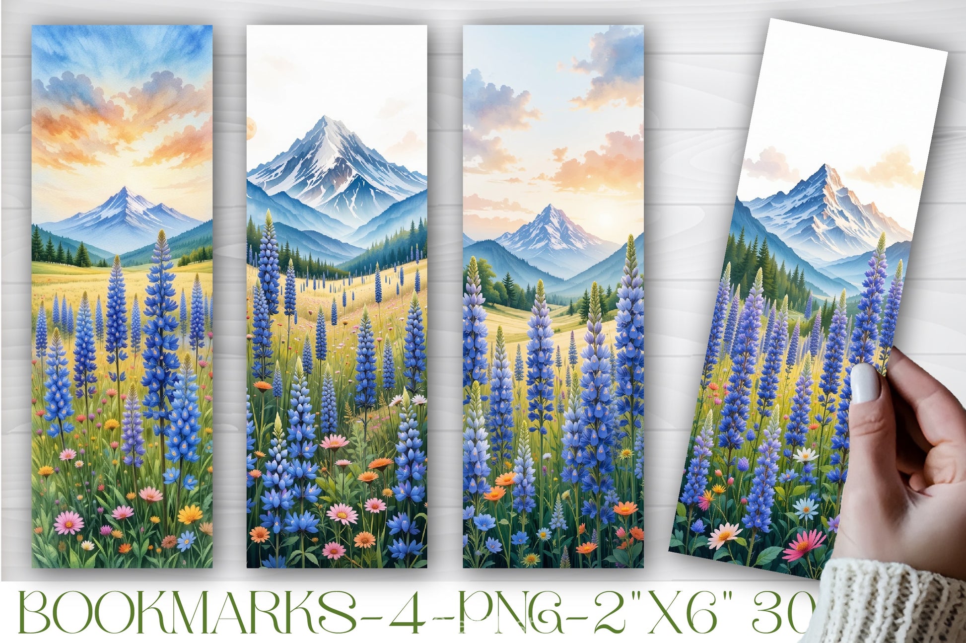 Meadow Flowers Bookmark Journal - CraftNest - Digital Crafting and Art