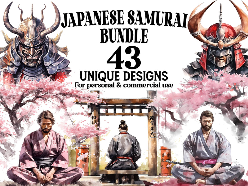 Japanese Samurai Clipart - CraftNest