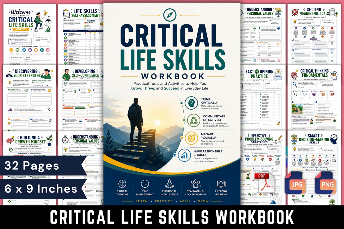 Critical Life Skills Workbook for Personal Development