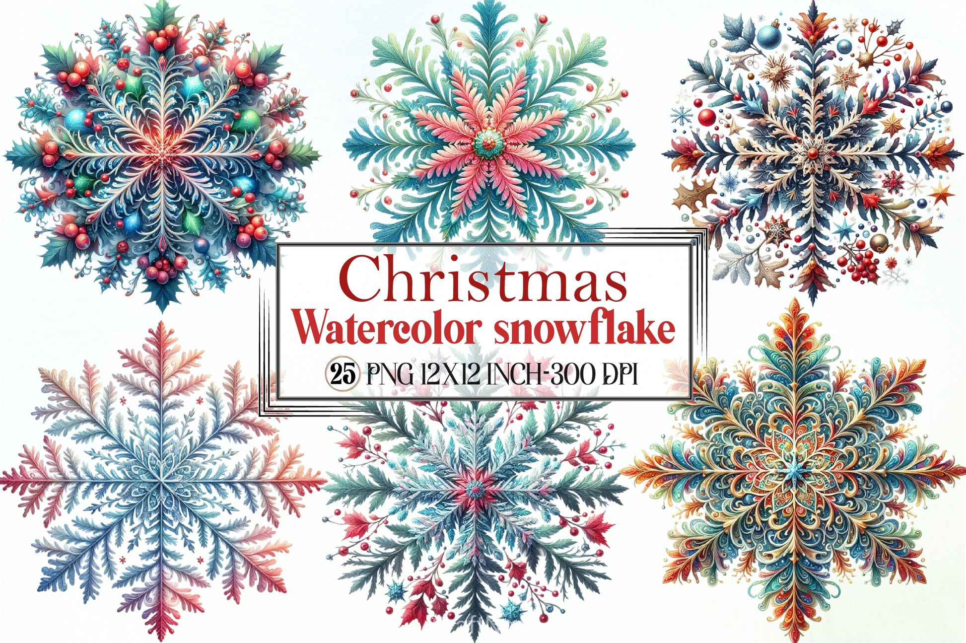 Snowflake Clipart Bundle - CraftNest - Digital Crafting and Art