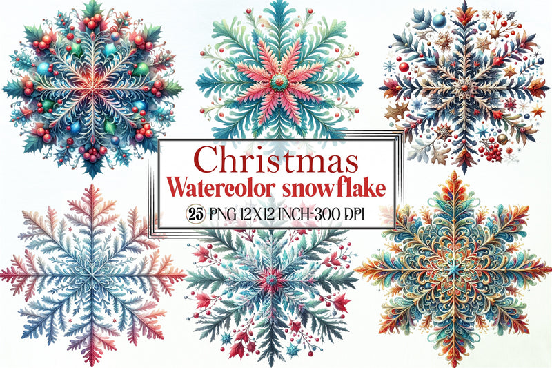 Snowflake Clipart Bundle - CraftNest - Digital Crafting and Art