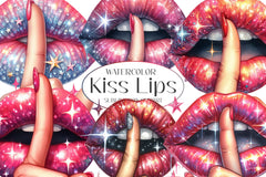 Kiss Lips Love Kisses Clipart Bundle 1 - CraftNest - Digital Crafting and Art