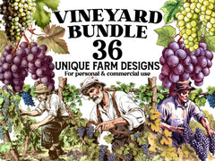 Winery - Vineyard Clipart - CraftNest