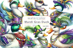 Mardi Gras Duck Clipart Bundle 3 - CraftNest - Digital Crafting and Art