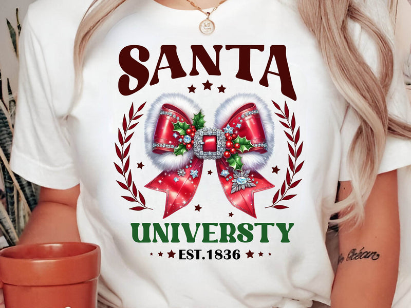 Santa University Merry Christmas Clipart Bundle - CraftNest - Digital Crafting and Art