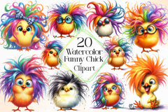 Funny Chick Clipart Bundle 3 - CraftNest - Digital Crafting and Art