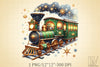 Christmas Train Clipart Bundle