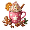 Christmas Coffee Gingerbread Clipart Bundle