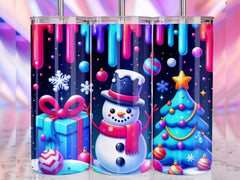 Cute Christmas Snowman Tumbler Wrap Bundle 5 - CraftNest - Digital Crafting and Art