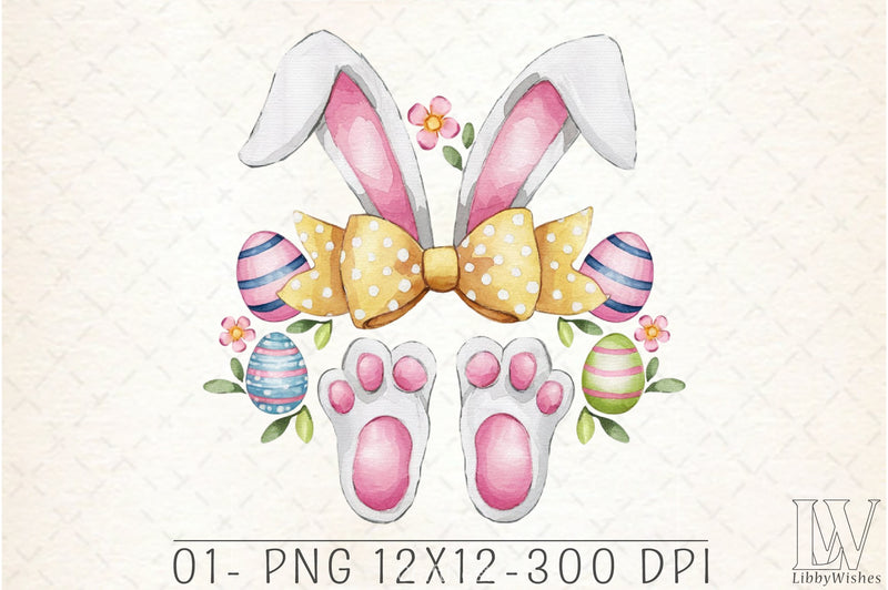 Easter Bunny Rabbit Clipart Bundle - CraftNest - Digital Crafting and Art