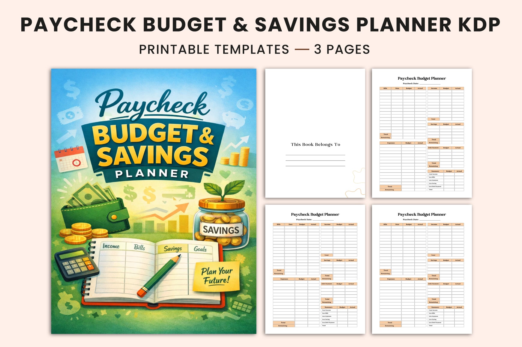 Paycheck Budget Savings Planner