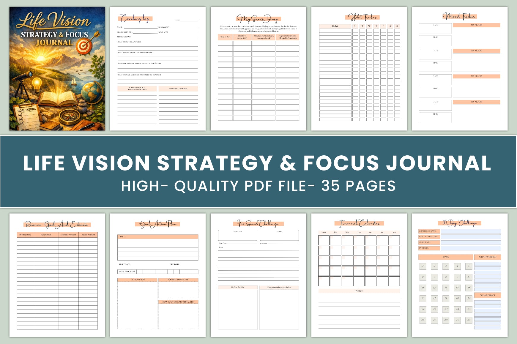 Life Vision Strategy Focus Journal