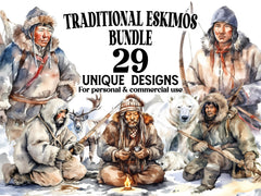 Traditional Eskimo Clipart - CraftNest