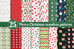 Merry Christmas Digital Papers Clipart Bundle - CraftNest - Digital Crafting and Art