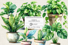 Simple Houseplants Clipart - CraftNest - Digital Crafting and Art
