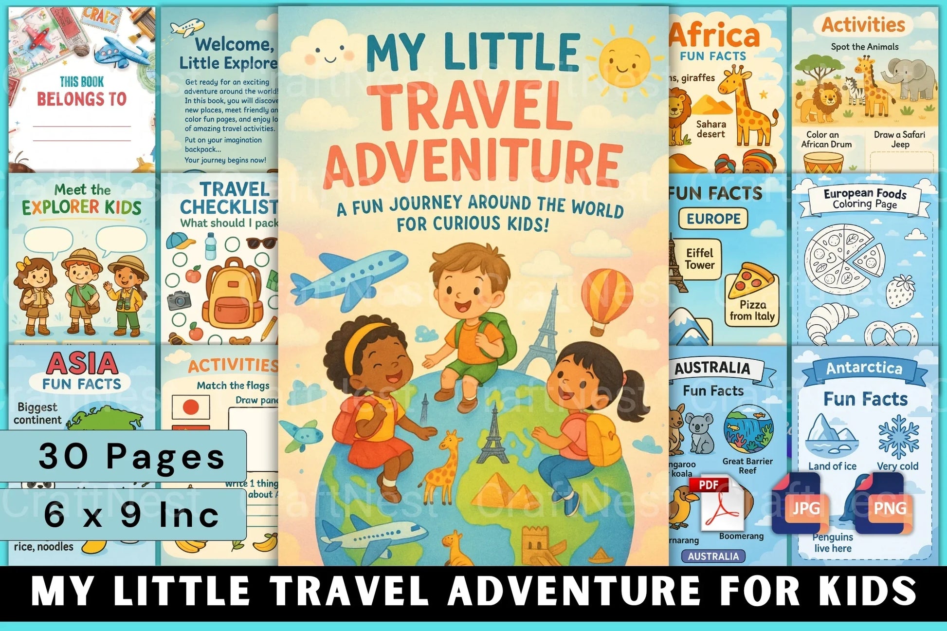 My Little Travel Adventure for Kids - CraftNest - Digital Crafting and Art