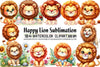 Happy Lion Clipart Bundle