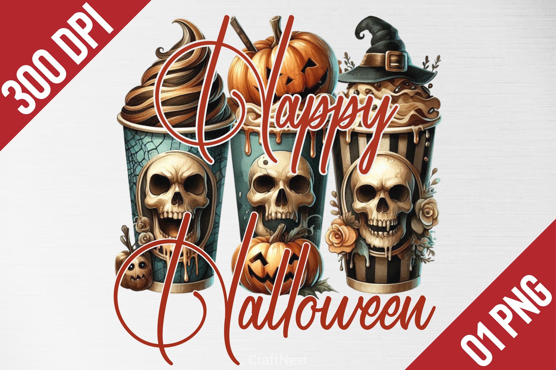 Happy Halloween Clipart Bundle 4 - CraftNest - Digital Crafting and Art
