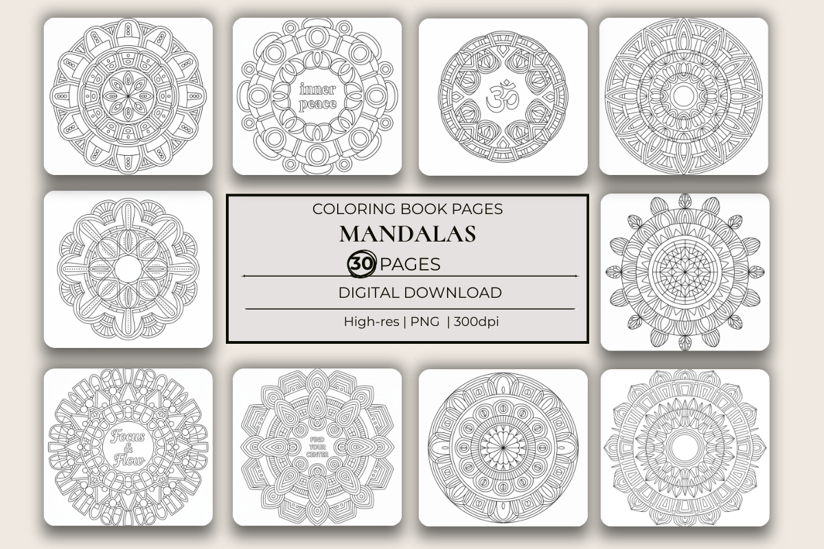 Mandalas Coloring Book