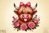Highland Cow Valentine Clipart Bundle