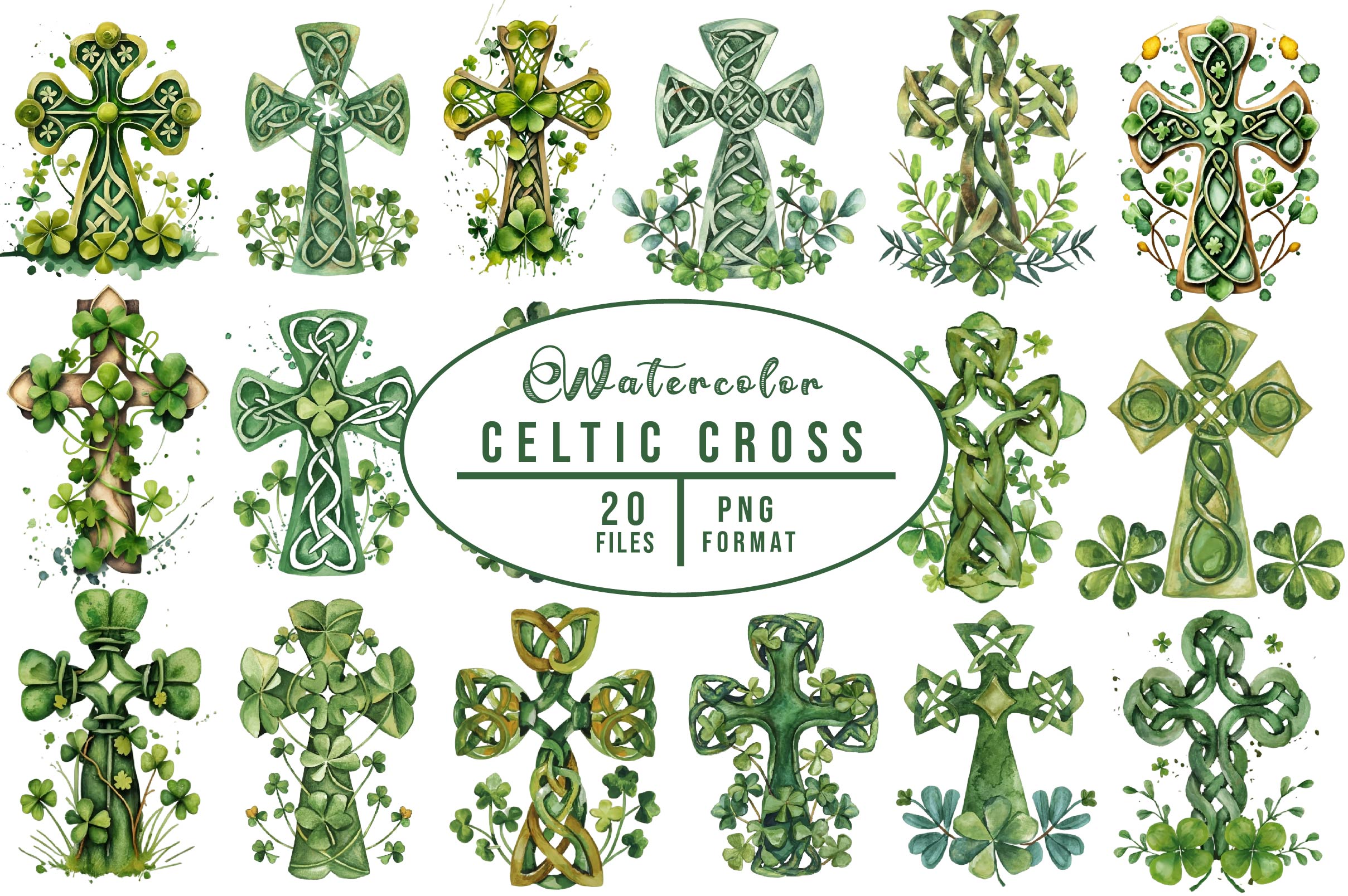 Celtic Cross Clipart Bundle - CraftNest - Digital Crafting and Art
