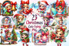 Christmas Cute Fairy Clipart Bundle