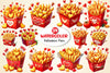 Valentine's Fries Clipart Bundle 2