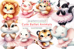 Ballet Animals Clipart Bundle - CraftNest - Digital Crafting and Art