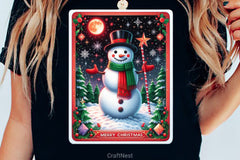 Tarot Card Christmas Snowman Clipart Bundle - CraftNest - Digital Crafting and Art