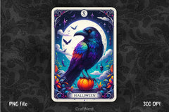 Raven Bird Tarot Card Clipart Bundle 6 - CraftNest - Digital Crafting and Art