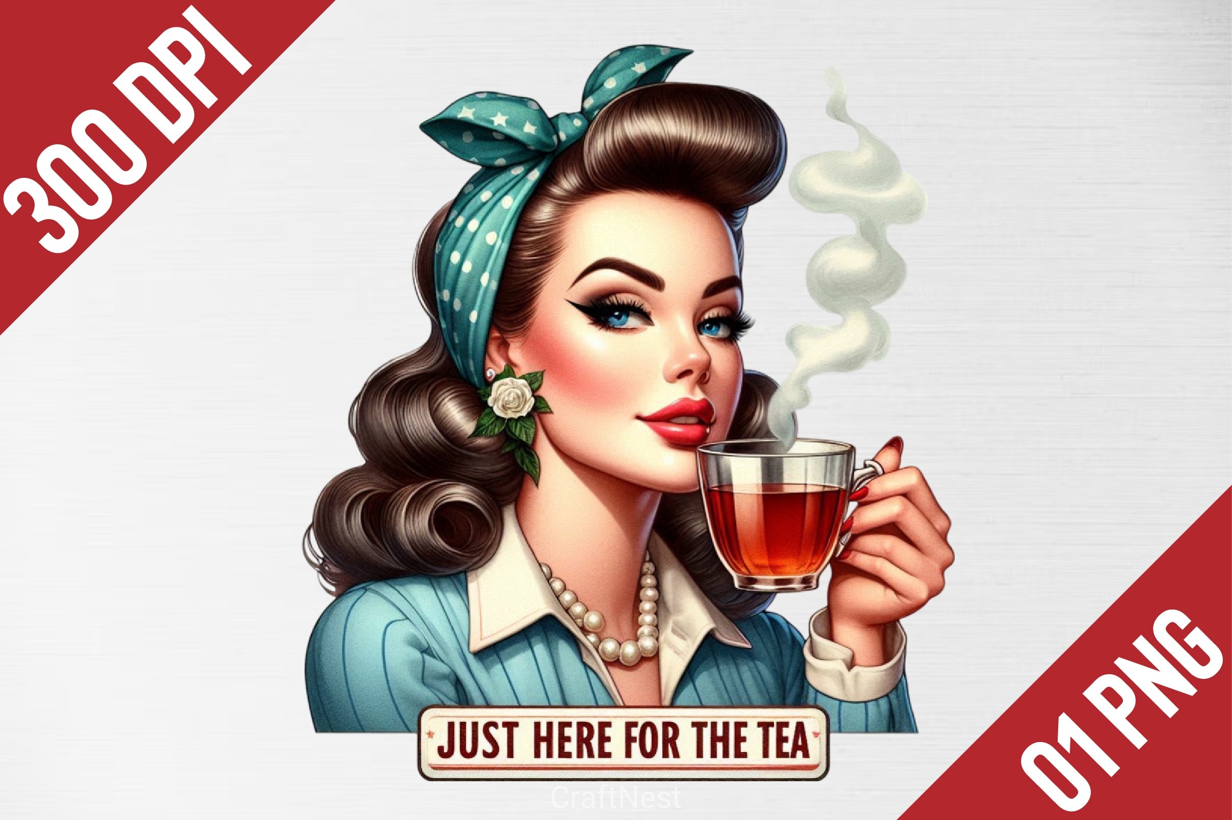 Just Here For The Tea Clipart Bundle 1 - CraftNest - Digital Crafting and Art