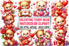 Valentine Teddy Bear Clipart Bundle 3