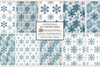 Icy Snowflakes Seamless Papers
