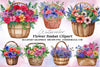 Flower Basket Clipart Bundle 1