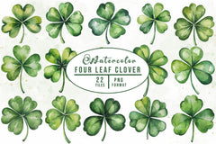 Four Leaf Clover Clipart Bundle - CraftNest - Digital Crafting and Art