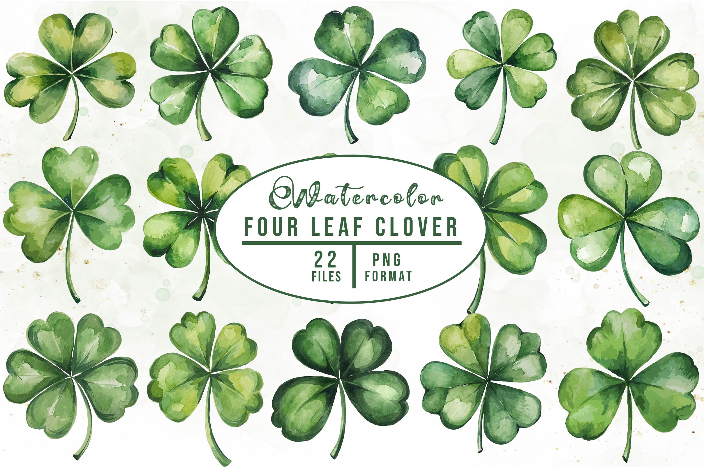 Four Leaf Clover Clipart Bundle - CraftNest - Digital Crafting and Art