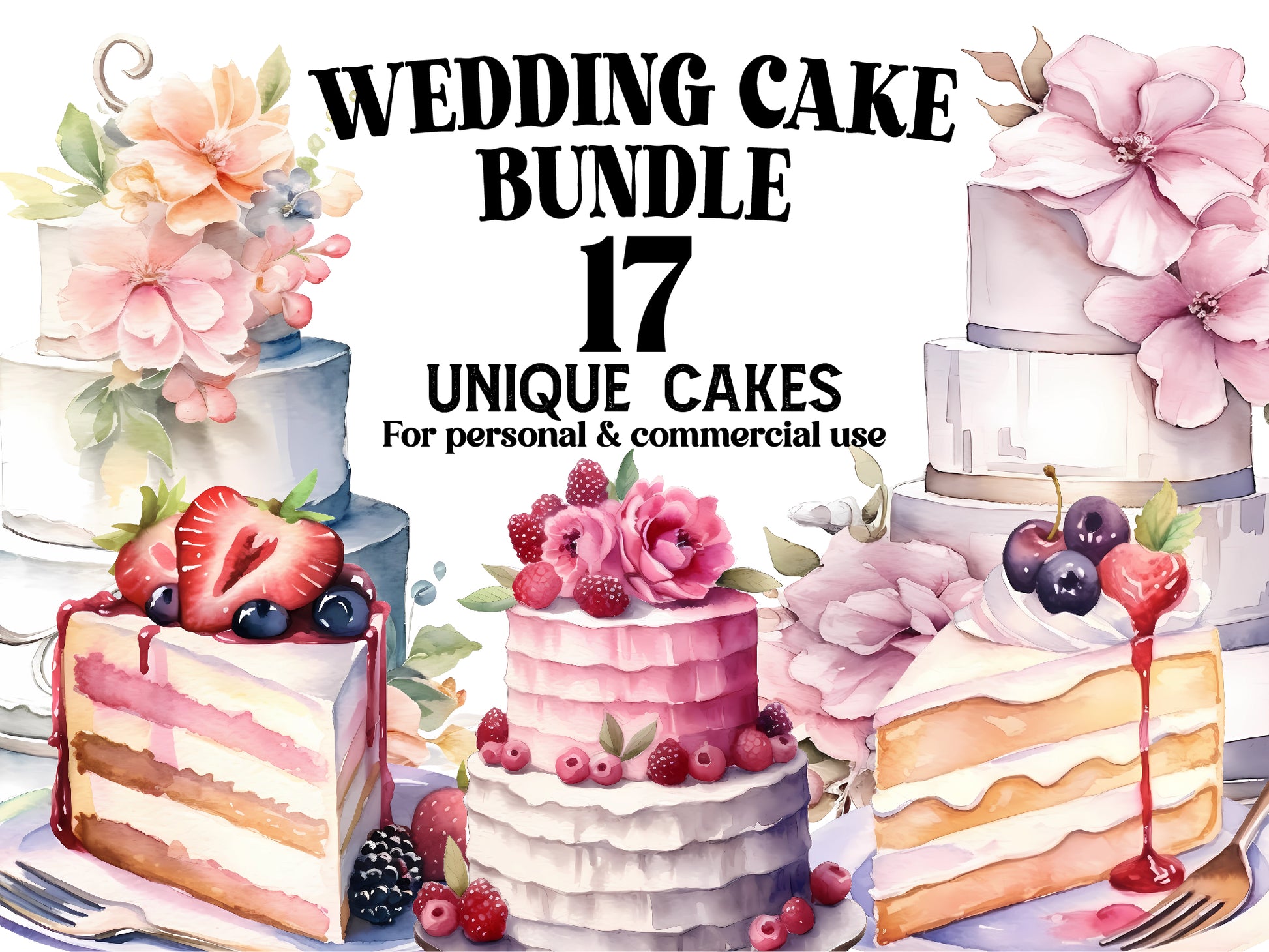 Wedding Cake Clipart - CraftNest