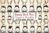Bunny Back View Clipart Bundle 2