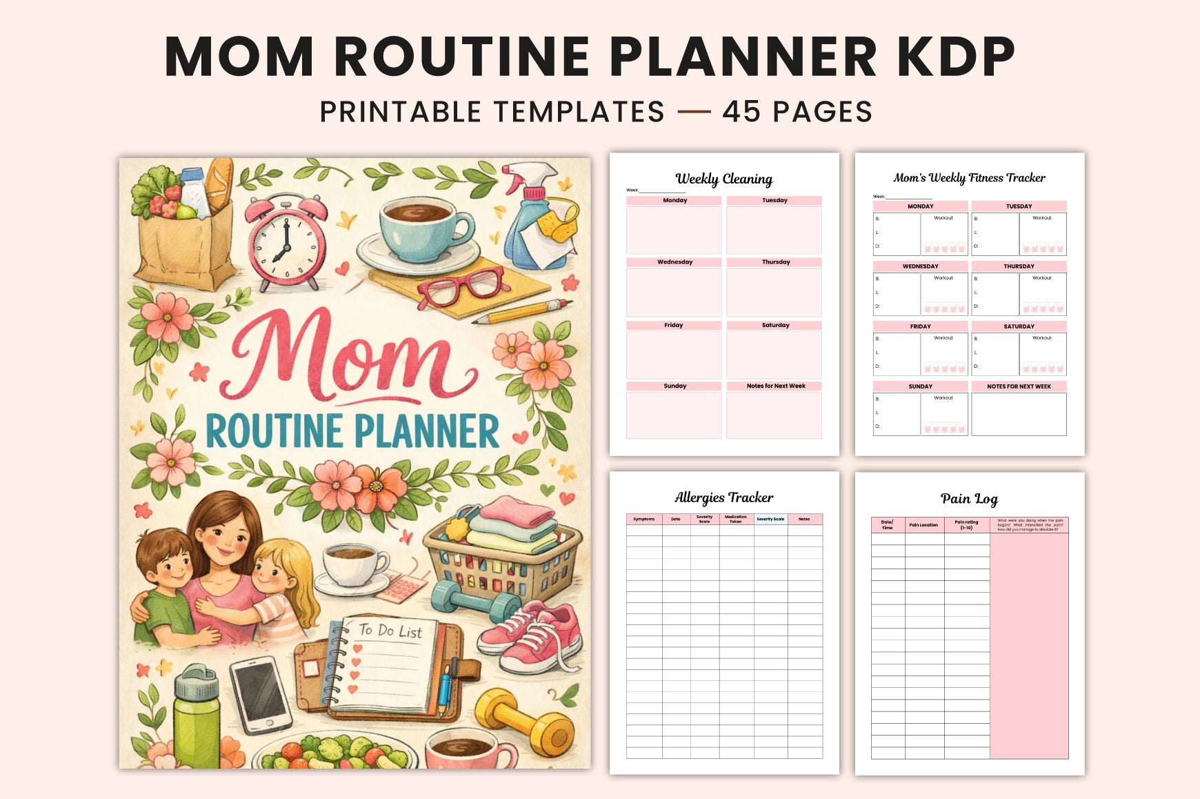 Mom Routine Planner for Daily Organization