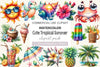 Cute Tropical Summer Clipart Bundle 3