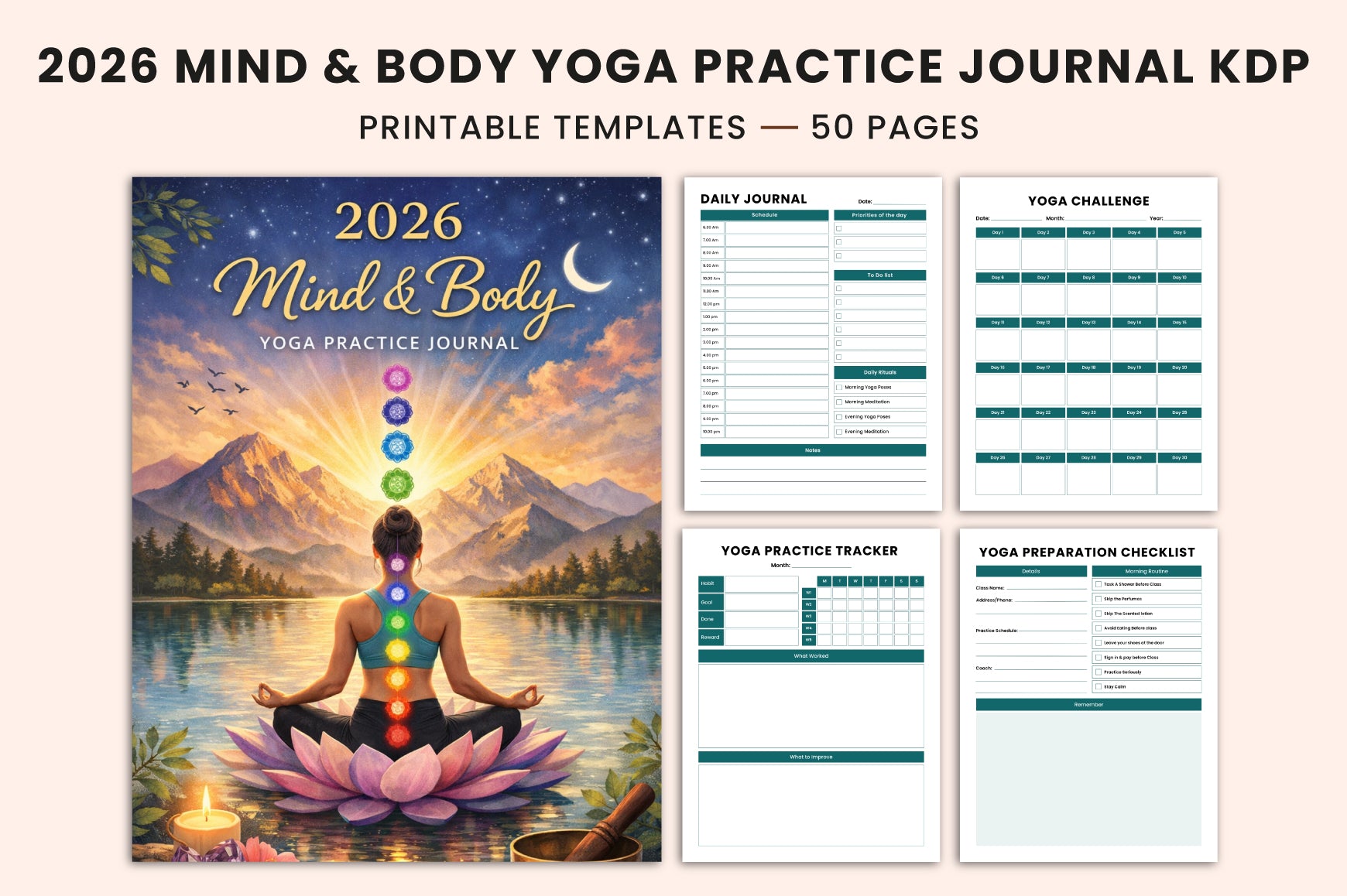 Mind Body Yoga Practice Journal