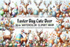 Easter Deer Clipart Bundle