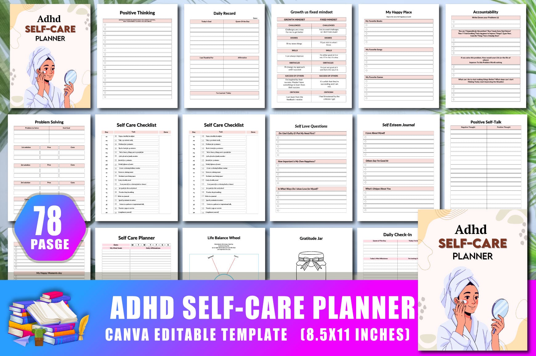 ADHD Self-Care Planner