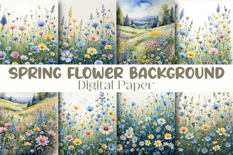 Spring Flower Clipart Bundle 3 - CraftNest - Digital Crafting and Art