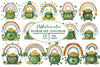 Rainbow And Leprechaun Pot Of Gold Clipart Bundle