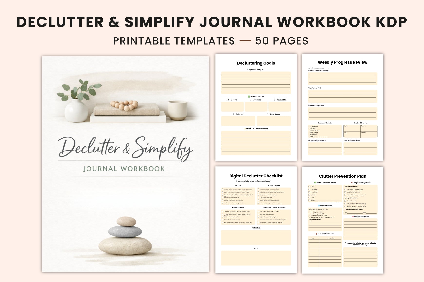 Declutter Simplify Workbook